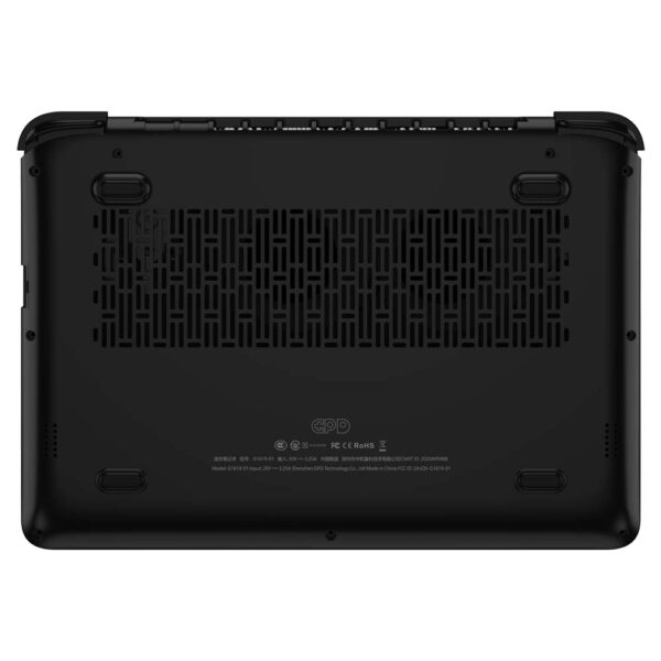 GPD WIN MAX 2021 Ultrabook shown from the bottom