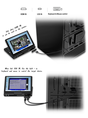 GPD Pocket 3 mini laptop with KVM control, offering seamless integration and management of multiple devices from a single interface