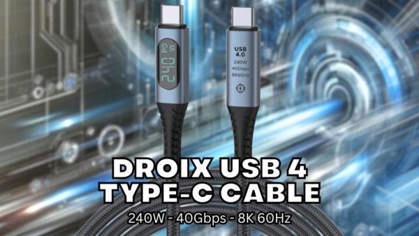 Kabel USB DroiX 4.0 Lakaran Kecil Ulasan Video