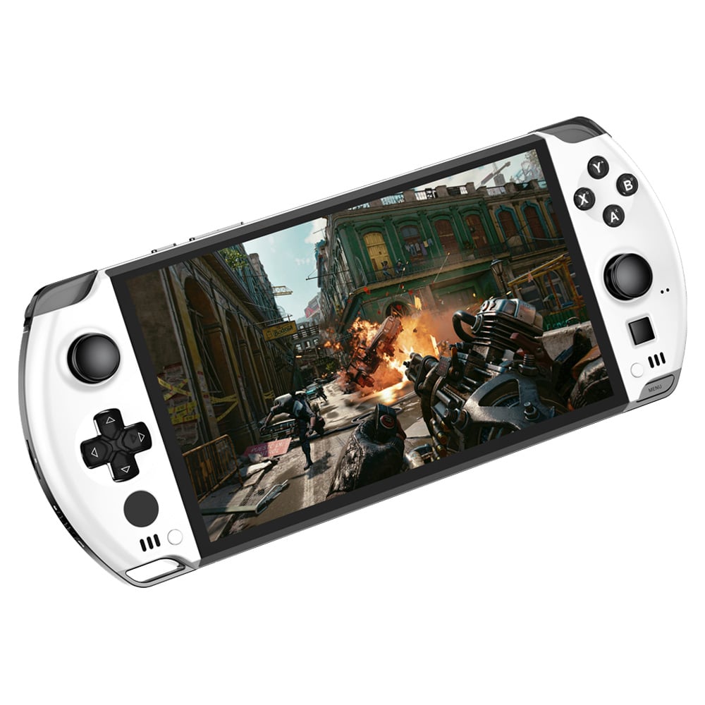 The GPD Win 4 (2024) handheld gaming PC with a compact design, featuring an AMD Ryzen 7 8840U CPU, AMD Radeon 780M graphics, and up to 4TB SSD storage. Ideal for high-performance gaming and extensive storage needs.