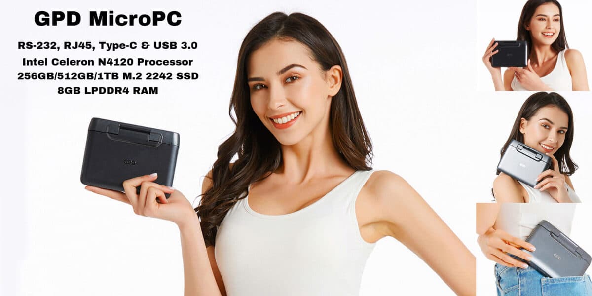 GPD Micro PC, malý, ale výkonný přenosný počítač určený pro všestranné výpočetní úlohy.