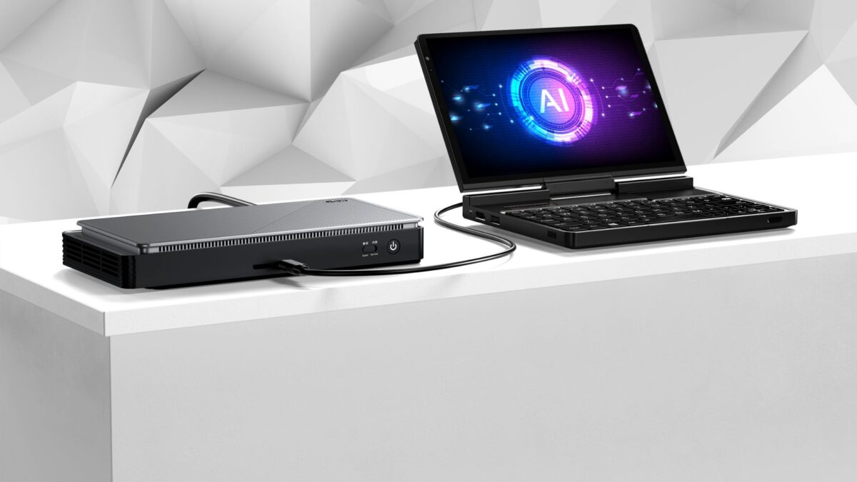 Med USB 4-porten kan du tilslutte GPD G1 eGPU til GPD Pocket 4