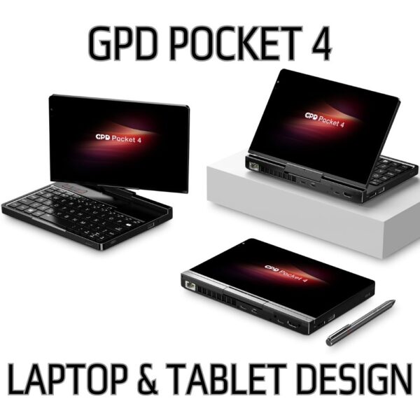 GPD Pocket 4 2-in-1デザイン