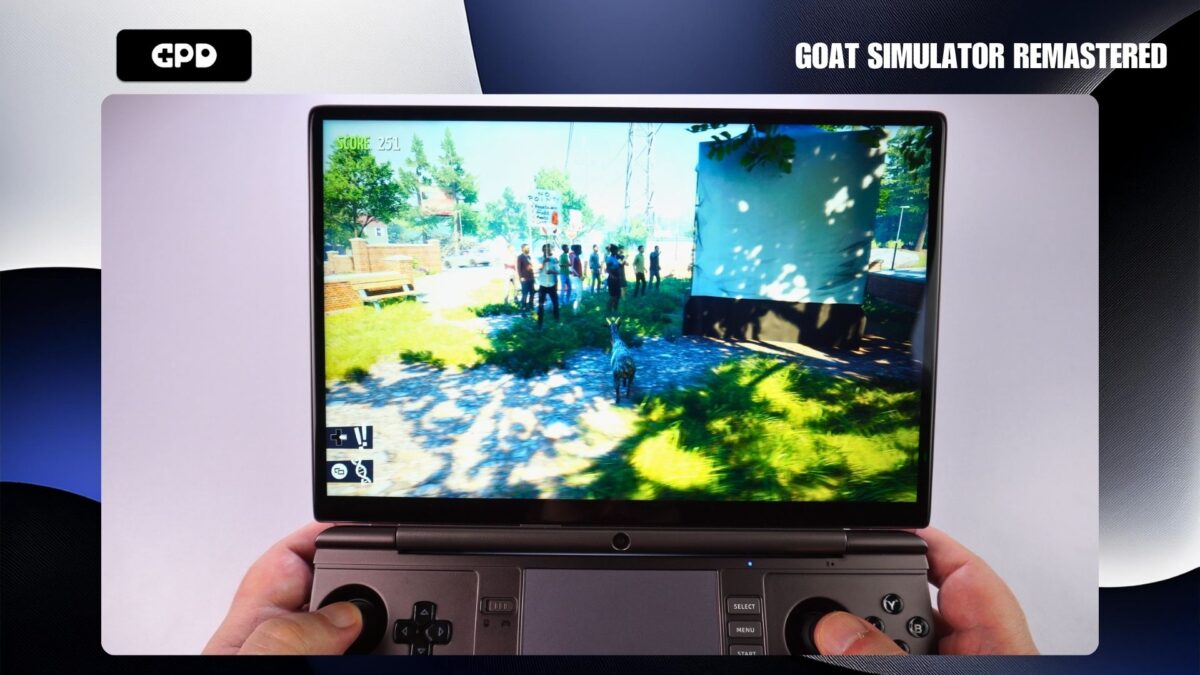 Goat Simulator Remastered on the GPD WIN MAX 2 2025
