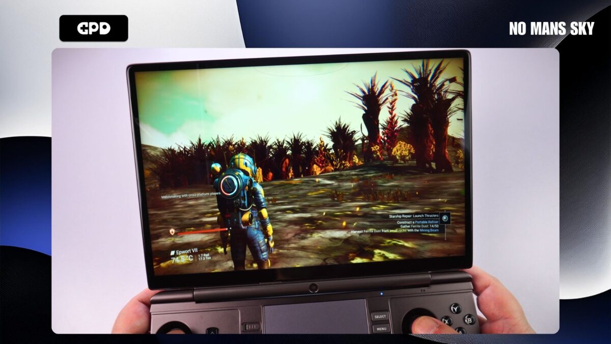 No Mans Sky on the GPD WIN MAX 2 2025