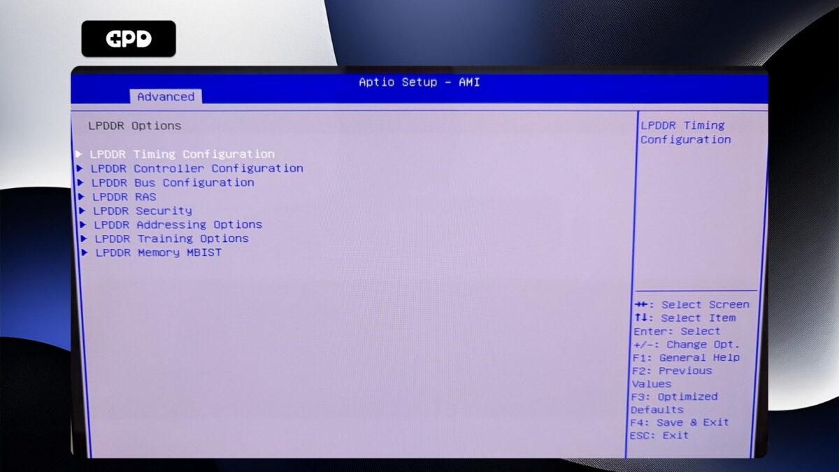 GPD Duo - Opzioni LPDDR