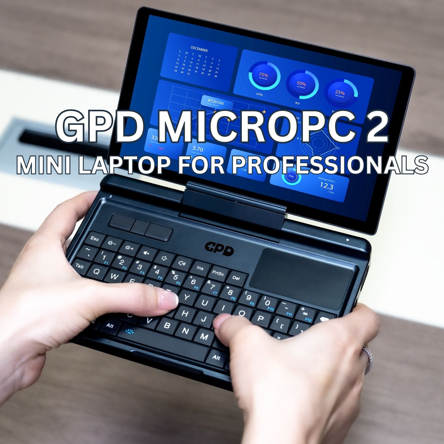 Mini prenosni računalnik GPD MicroPC 2 za profesionalce